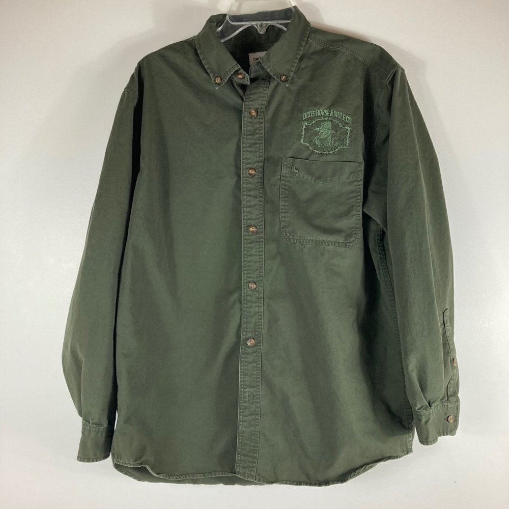 Mens Carhartt Shirt Dixie Horse & Mule Co. L